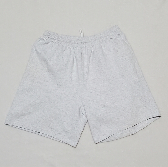 RARE Vintage Eagle USA Heather Gray Tie Waist Pull-On High Rise Relaxed Shorts - Picture 4 of 11
